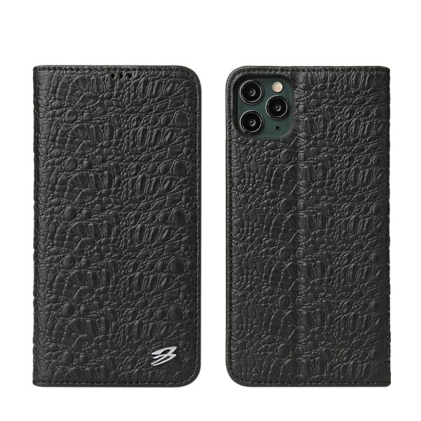 iPhone 12 11 Pro Max Xs Max XR X 8 7 6s Plus SE Leather Top Quality Crocodile Flip