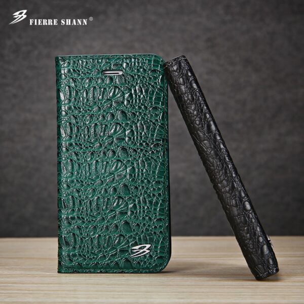iPhone 12 11 Pro Max Xs Max XR X 8 7 6s Plus SE Leather Top Quality Crocodile Flip