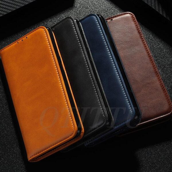 iPhone 12 Case Cover Luxury Card Slot Cowhide Leather