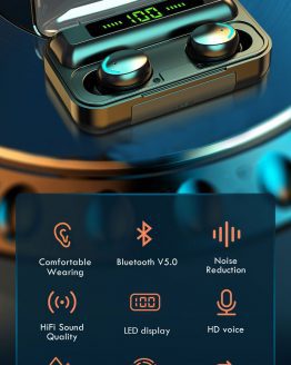 TWS Bluetooth Earphone V5.0 9D Stereo Wireless Headphones Sport Waterproof Earphones Mini True Earbuds Headsets for cellphone