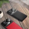iPhone 11 Pro Max PU Leather Mirror Glass Phone