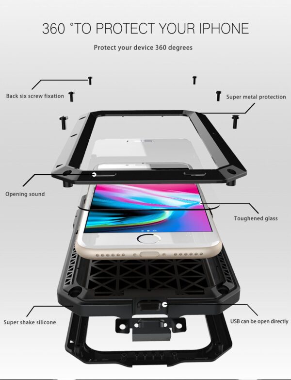 HTB1u9qOdKSSBuNjy0Flq6zBpVXa5.jpg Full Metal Aluminum 360 Protection for iPhone 11 XS MAX and XR
