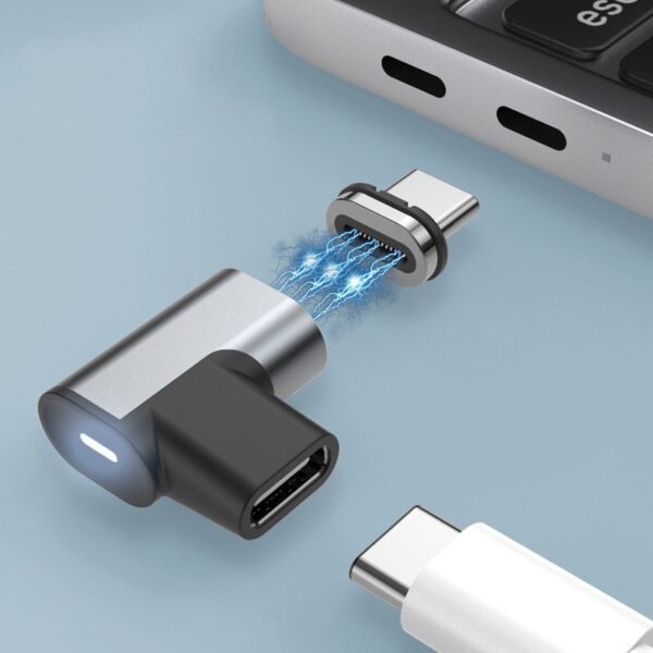 Magnetic USB-C Fast Charging Adapter for Macbook and Phone: 4K and 10gbs Data Transfer Magnetic USB-C Fast Charging Adapter for Macbook and Phone: 4K and 10gbs Data Transfer