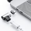 Magnetic USB-C Fast Charging Adapter for Macbook and Phone: 4K and 10gbs Data Transfer