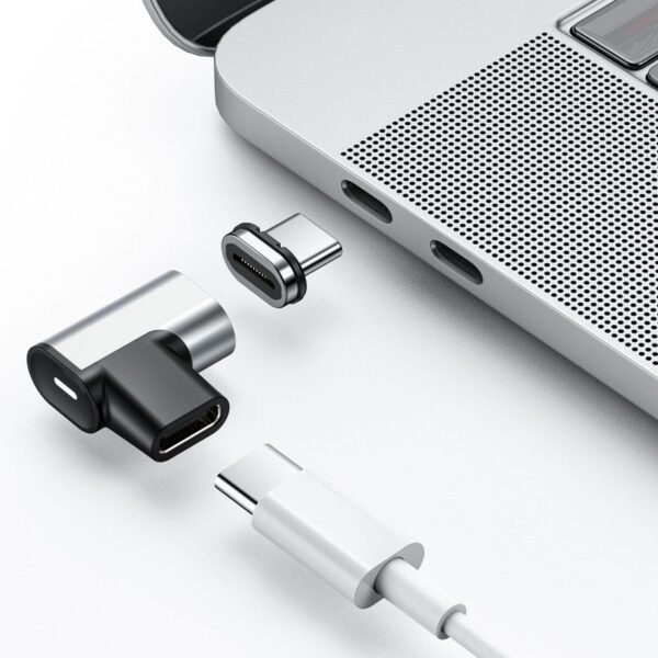Magnetic USB-C Fast Charging Adapter for Macbook and Phone: 4K and 10gbs Data Transfer Magnetic USB-C Fast Charging Adapter for Macbook and Phone: 4K and 10gbs Data Transfer