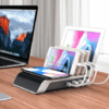 Multi-Device Wireless Charging Station with 4 USB Ports and Qi-Certified Pad