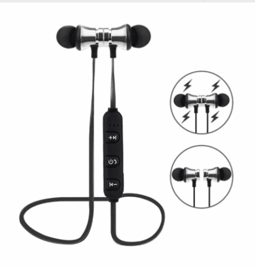 Magnetic Absorption Wireless Bluetooth 4.2 In-Ear Earphone: A Sports Headphone for Stereo Sound and Comfort