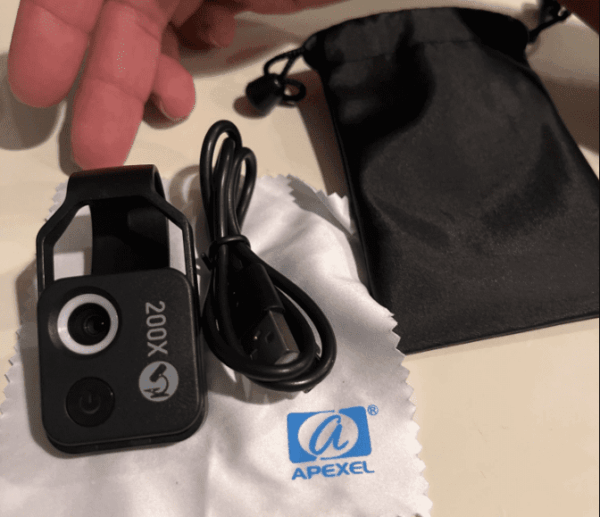 200X Smartphone Microscope Lens with LED Light – Portable Lab for Students, Scientists, and Hobbyists