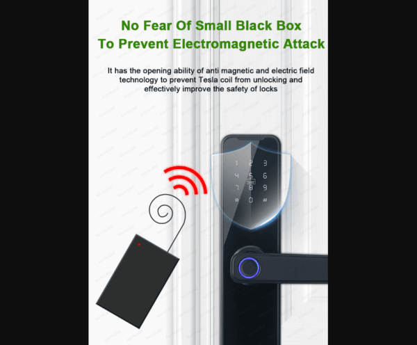 Keyless Biometric Fingerprint Door Lock - Open Smart any Door - No Touch 2 Keyless Biometric Fingerprint Door Lock - Open Smart any Door - No Touch