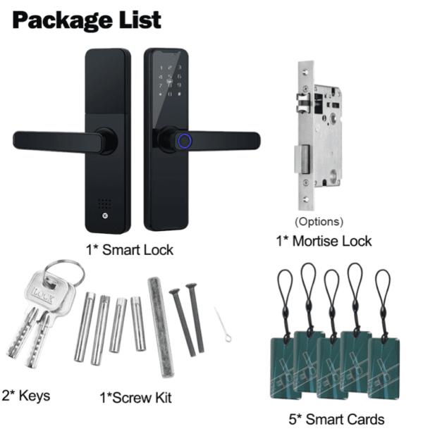 Keyless Biometric Fingerprint Door Lock - Open Smart any Door - No Touch 3 Keyless Biometric Fingerprint Door Lock - Open Smart any Door - No Touch