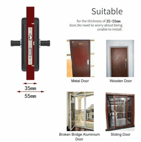 Keyless Biometric Fingerprint Door Lock - Open Smart any Door - No Touch 4 Keyless Biometric Fingerprint Door Lock - Open Smart any Door - No Touch