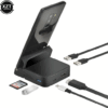 8-in-1 USB-C Hub Docking Station with HDMI, Power Charging, and Phone Stand for Samsung