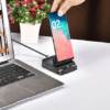 8-in-1 USB-C Docking Station with HDMI, USB 3.0, SD card reader, and fast charging for Samsung smartphones, featuring a sleek and portable design ideal for productivity and entertainment.