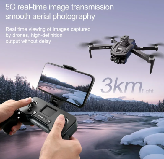 Foldable Xiaomi V168 drone with 8K camera and GPS for professional aerial photography. 