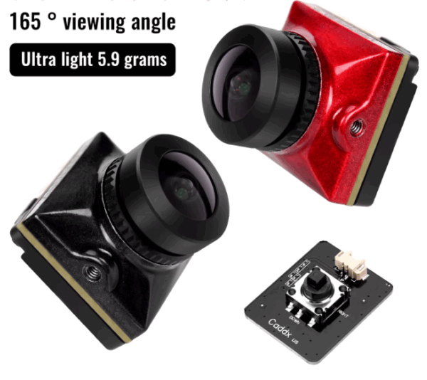 Caddx Ratel 2 FPV Camera – 1200TVL Resolution & Super WDR for Racing Drones Compact and durable Caddx Ratel 2 FPV Camera with 1200TVL resolution, 165° FOV, and Super WDR, perfect for FPV drone racing and low-light performance