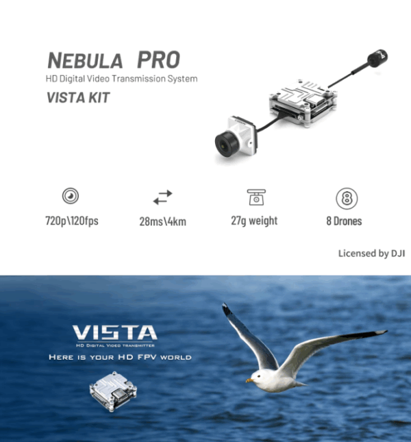 High-Quality Nebula Pro Vista Kit – Durable High-Quality Nebula Pro Vista Kit – Durable Aluminum Alloy & 120fps HD for RC Drones